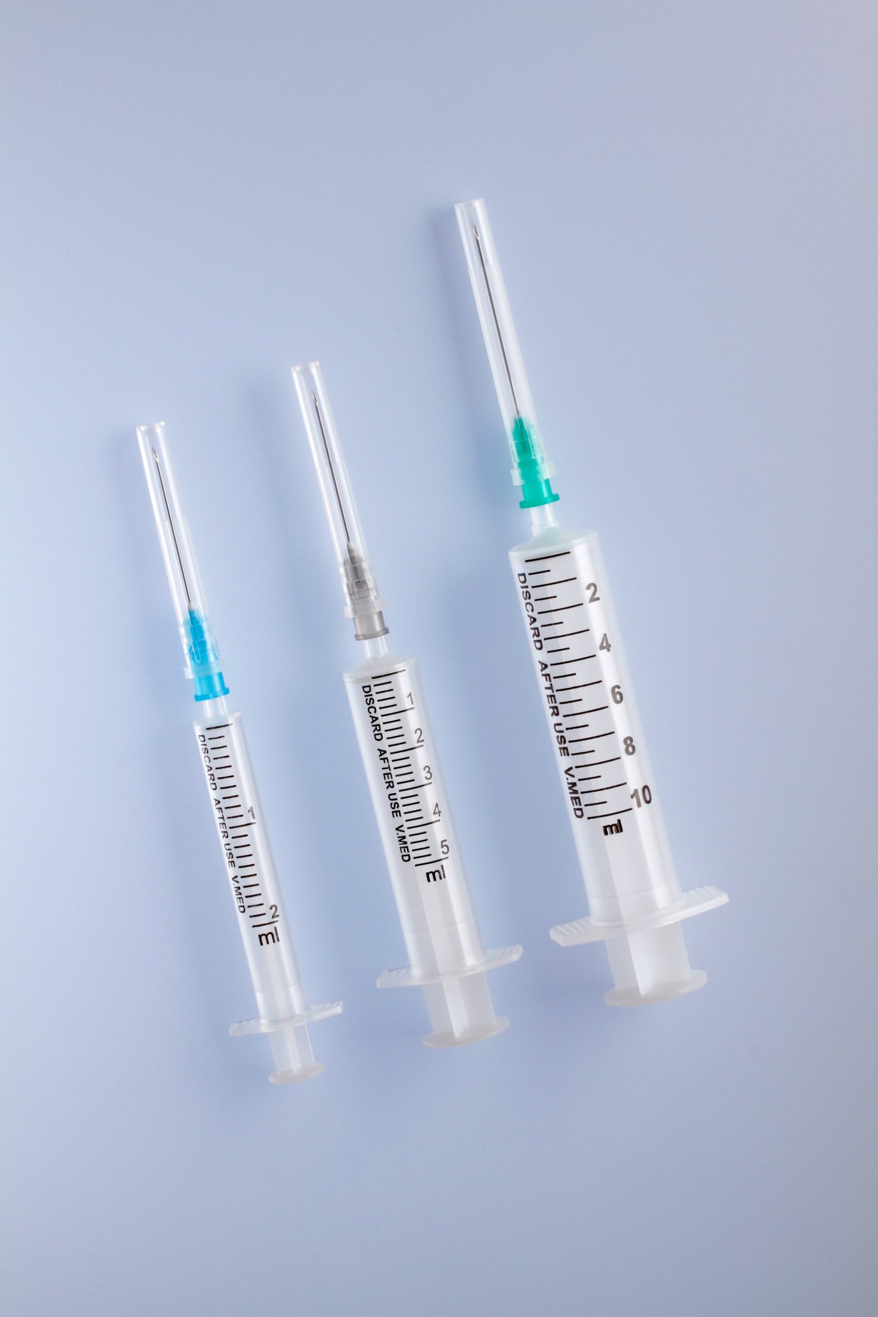 Two piece syringe